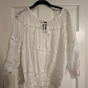 Women’s size 14 white blouse- INC International Concepts.